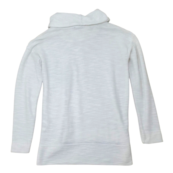 Jones New York Signature White Cowl Neck Hi Low Tunic Sweater Size Large - Picture 3 of 14